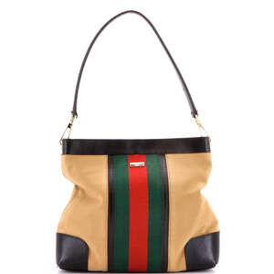 Gucci Vintage Web Shoulder Bag Canvas #225823G54B